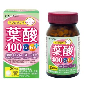 井藤漢方 葉酸補充 400μ +鈣與鐵 120粒